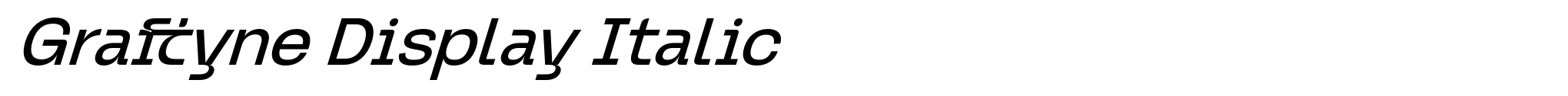 Graftyne Display Italic image